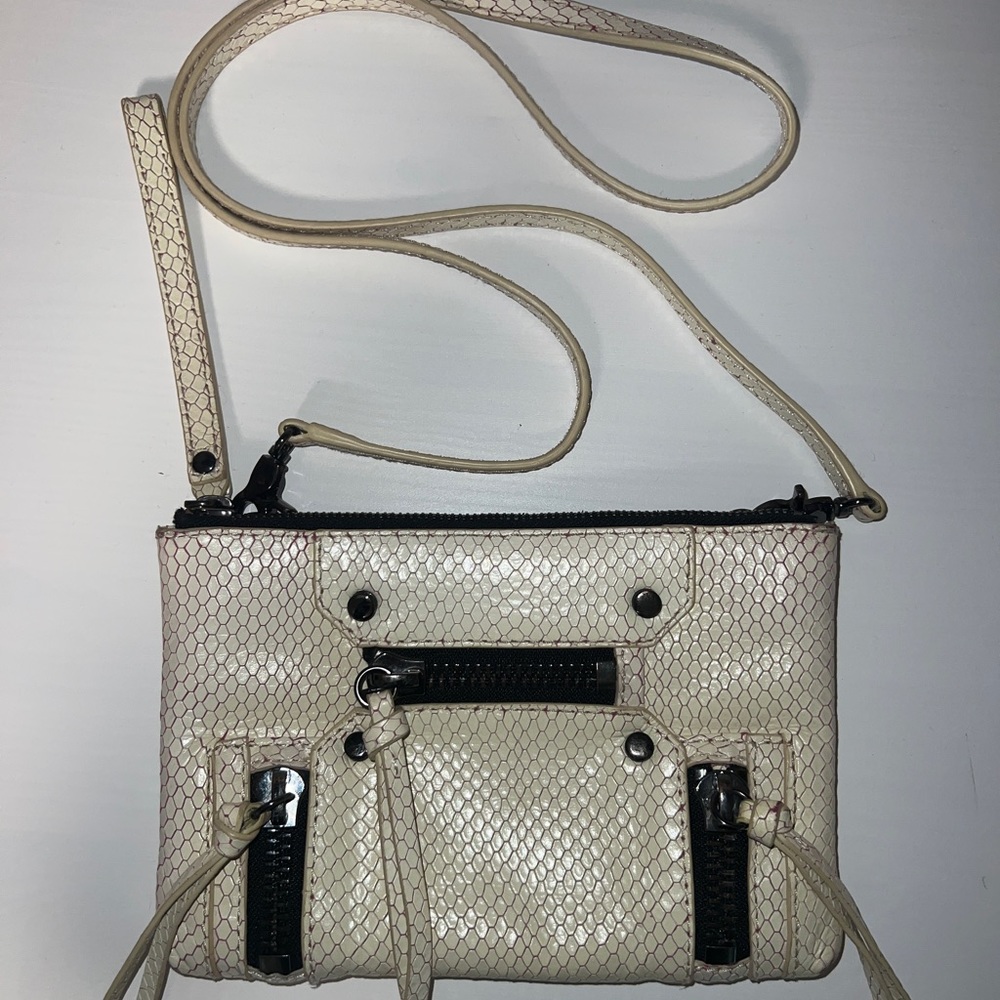 Botiker Cream Snake Skin Crossbody